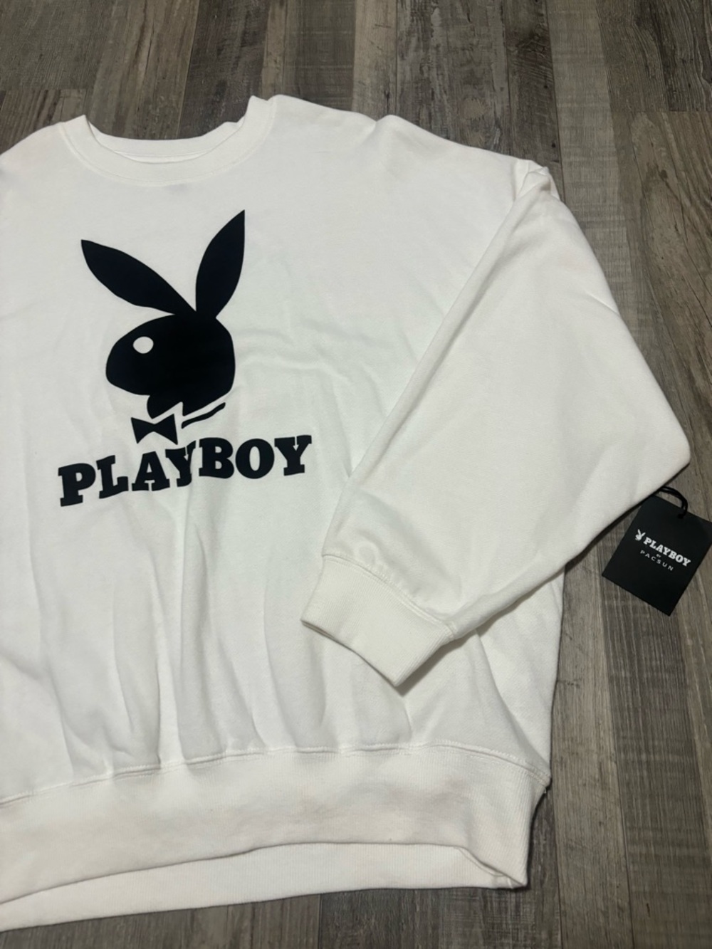 PLAYBOY White Crewneck Sweatshirt